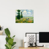 Monet - Poppy Field Argenteuil 1875 Poster (Thuiskantoor)