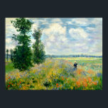 Monet - Poppy Field Argenteuil 1875 Poster<br><div class="desc">Poppy Field Argenteuil 1875 van Claude Monet. Ga naar https://books.zedign.com/zas/2.html voor meer poster-gereed afbeeldingen uit Zedign Art Series Book 2 "Claude Monet - Paintings & Drawings Vol 1"</div>