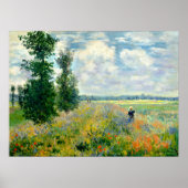 Monet - Poppy Field Argenteuil 1875 Poster (Voorkant)