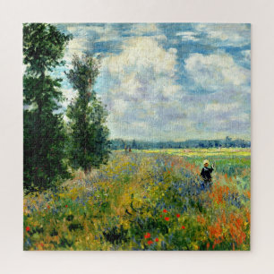 Monet - Poppy Field, Argenteuil, beeldende kunst Legpuzzel