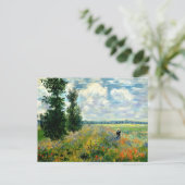 Monet - Poppy Field, Argenteuil Briefkaart (Staand voorkant)