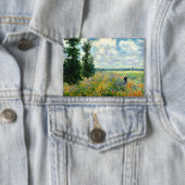 Monet - Poppy Field, Argenteuil Button (Insitu)