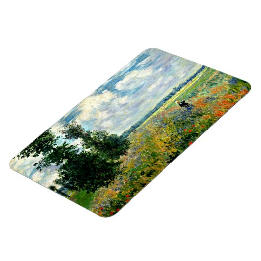 Monet - Poppy Field, Argenteuil, Impressionisme ar Magneet (Linkerzijde)