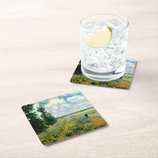 Monet - Poppy Field, Argenteuil Kartonnen Onderzetters (Insitu)