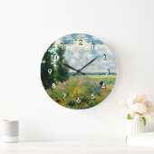 Monet - Poppy Field, Argenteuil, Large Clock Grote Klok (Huis)
