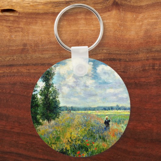 Monet - Poppy Field, Argenteuil Sleutelhanger (Achterkant)