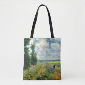 Monet - Poppy Field, Argenteuil, Tote Bag (Voorkant)