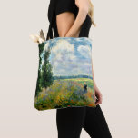 Monet - Poppy Field, Argenteuil, Tote Bag<br><div class="desc">Poppy Field,  Argenteuil,  beroemd kunstschilderij van Claude Monet</div>