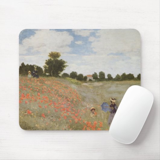 Monet Poppy Field Muismat (Met muis)