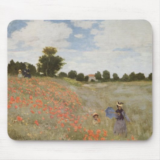 Monet Poppy Field Muismat (Voorkant)