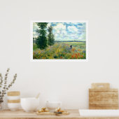 Monet Poppy Field Poster 28x20 (Keuken)