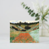 Monet - Poppy Fields in a Hollow near Giverny Briefkaart (Staand voorkant)