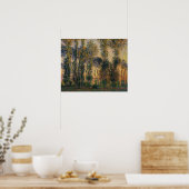 Monet - Populieren bij Giverny 1888 Poster (Keuken)
