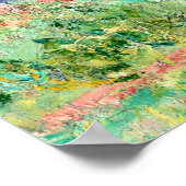 Monet - populieren, roze effect poster (Hoek)