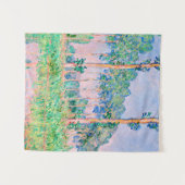 Monet - Populieren, roze effect Wandkleed (Voorkant (horizontaal))