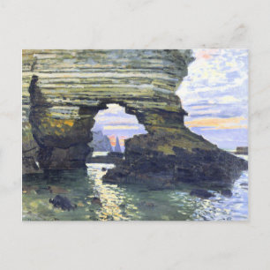 Monet - Port d'Bedrag Etretat, prachtig schilderij Briefkaart