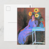 Monet - Portret van Suzanne Hoschede Briefkaart (Voorkant / Achterkant)