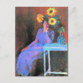 Monet - Portret van Suzanne Hoschede Briefkaart (Voorkant)