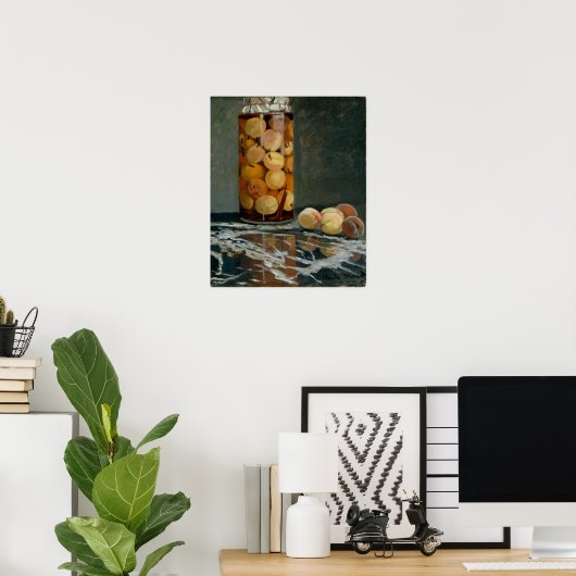 Monet - Pot Perziken Poster (Thuiskantoor)