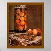 Monet - Pot perziken Poster (Voorkant)