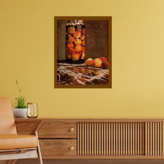 Monet - Pot perziken Poster (Woonkamer 2)