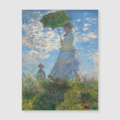 Monet - Promenade Vrouw met Parasol Magnetische Ka (Voorkant)