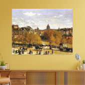 Monet - Quai du Louvre,  Canvas Afdruk (Insitu (Woonkamer))