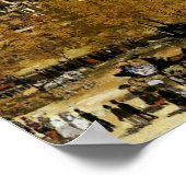 Monet - Quai du Louvre, fijn kunstschilderij Poster (Hoek)