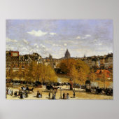 Monet - Quai du Louvre, fijn kunstschilderij Poster (Voorkant)