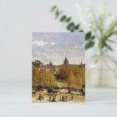 Monet - Quai du Louvre, fijne kunstschildering, Briefkaart (Staand voorkant)