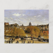 Monet - Quai du Louvre, fijne kunstschildering, Briefkaart (Achterkant)
