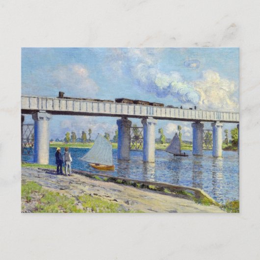 Monet - Railway Bridge at Argenteuil Briefkaart (Voorkant)