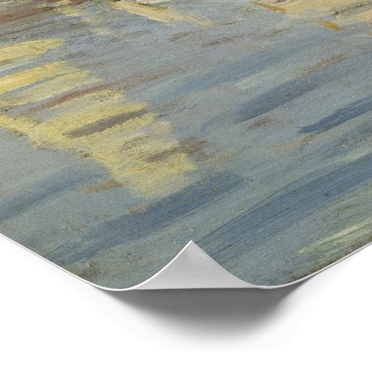 Monet - Regattas in Argenteuil Poster (Hoek)