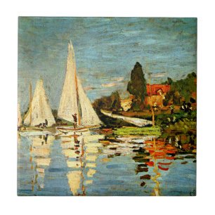 Monet, Regattas in Argenteuil Tegeltje