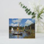 Monet - Road Bridge in Argenteuil Briefkaart (Staand voorkant)