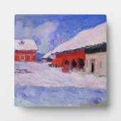 Monet - Rode huizen bij Bjornegaard Fotoplaat (Voorkant)