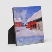 Monet - Rode huizen bij Bjornegaard Fotoplaat (Voorkant)