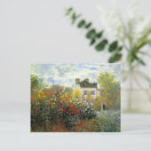Monet Roos Garden Briefkaart (Staand voorkant)