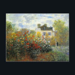 Monet Roos Garden Briefkaart<br><div class="desc">Monet Roos Garden briefkaart. Olie op doek vanaf 1883. De Franse impressionist Claude Monet creëerde enkele van de mooiste tuinlandschappen in de buurt van zijn huis in Giverny. Dit is een van zijn eerdere werken die 's ochtends een roos tuin in de buurt van Argenteuil afschilderen. Het werk bestaat uit...</div>