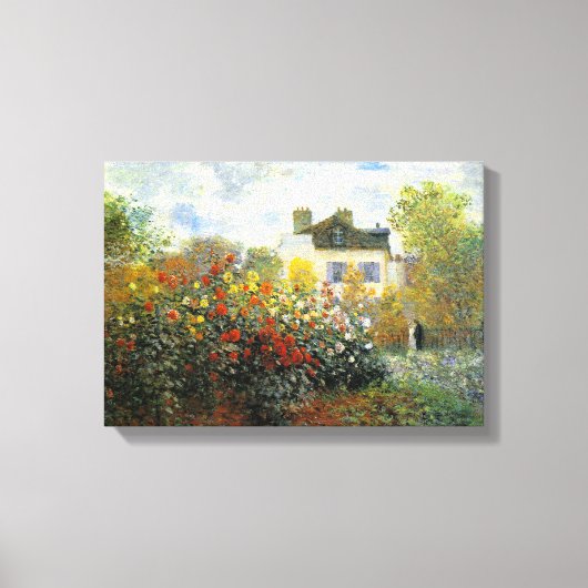 Monet Roos Garden Canvas Afdruk (Voorkant)