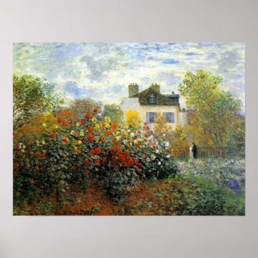 Monet Roos Garden Poster (Voorkant)