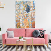 Monet - Rouen Cathedraal, de Facade in Sunlight Canvas Afdruk (Insitu (Woonkamer))