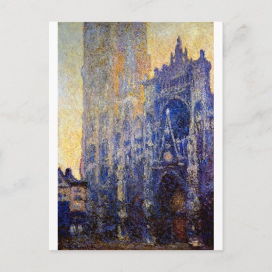Monet - Rouen Cathedraal, Morning Effect Briefkaart (Voorkant)