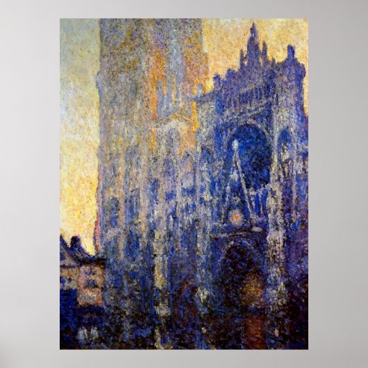 Monet - Rouen Cathedraal, Morning Effect Poster (Voorkant)