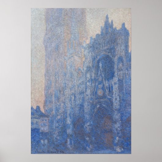 Monet - Rouen Cathedraal, Tour D'Albane Poster (Voorkant)