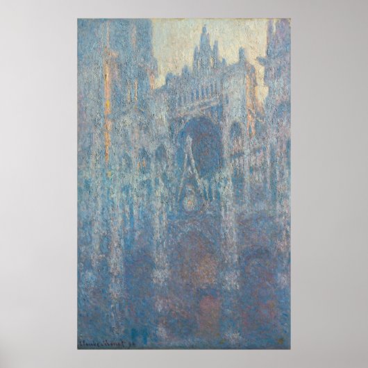 Monet, Rouen Cathedral, het portaal Poster (Voorkant)