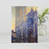 Monet - Rouen Cathedral, Morning Effect Kaart (Staand voorkant)