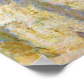 Monet - Rouen Cathedral - West Facade Sunlight Poster (Hoek)