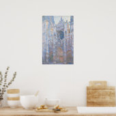 Monet - Rouen - kathedraal Het portaal Morning Fog Poster (Keuken)