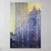 Monet - Rouen - kathedraal het portaalochtendeffec Poster (Voorkant)